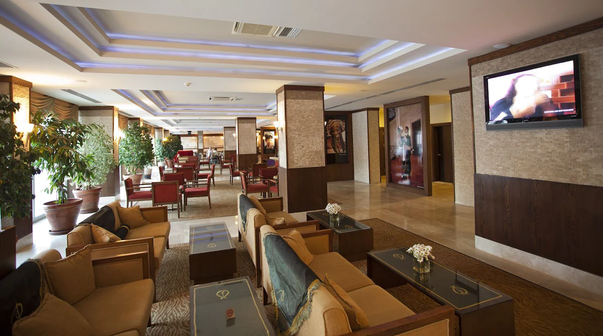 رسپشن و سالن انتظار هتل پالمت بیچ ریزورت آنتالیا